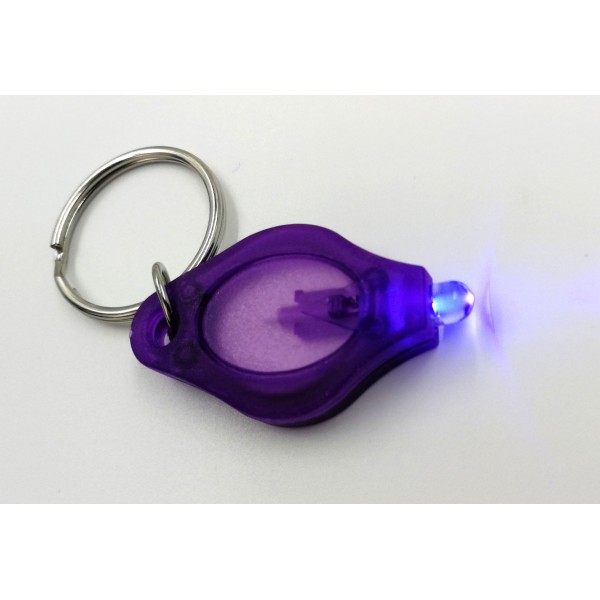 UV LED prívesok na kľúče