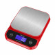 WeiHeng WH-B28 Red USB kuchynská vodeodolná váha do 10kg / 1g červená