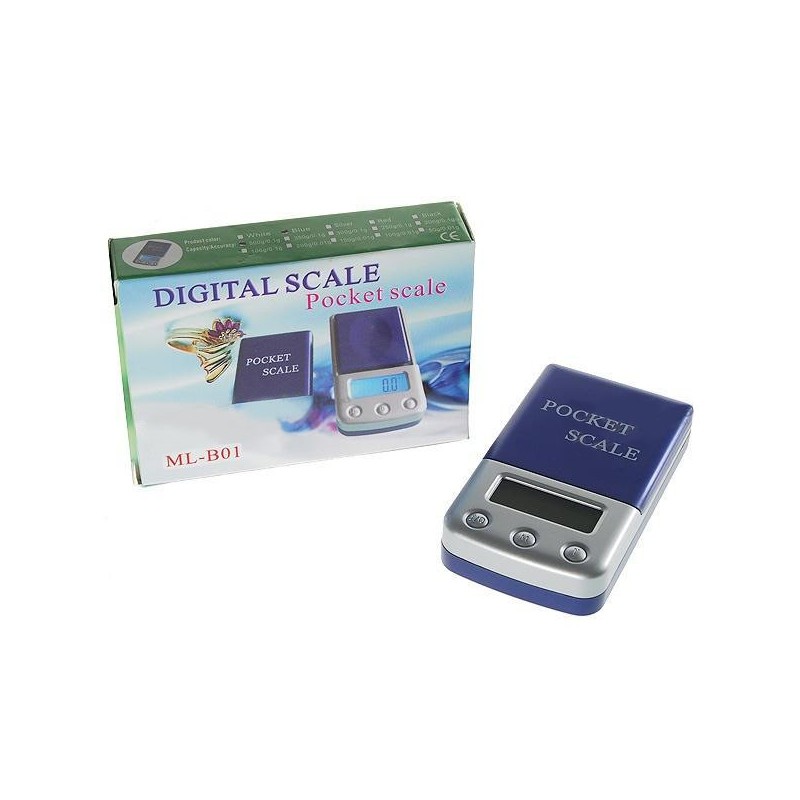 Vrecková digitálna váha s podsvieteným LCD max 500g rozlíšenie 0,1g